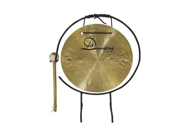 DIMAVERY Gong, 25cm with stand/mallet